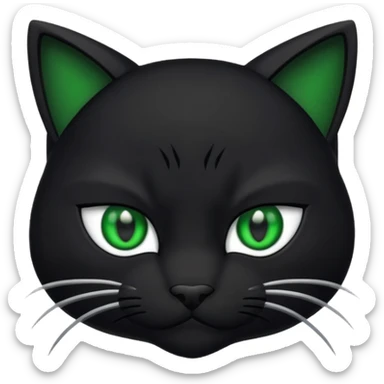 Gato ninja cara sticker