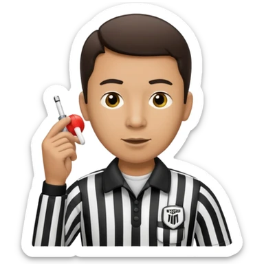 football referee sticker