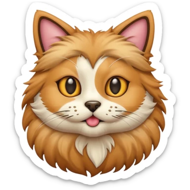 cat and dog one body sticker