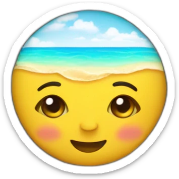 Soleil avec un collier tahitien sticker