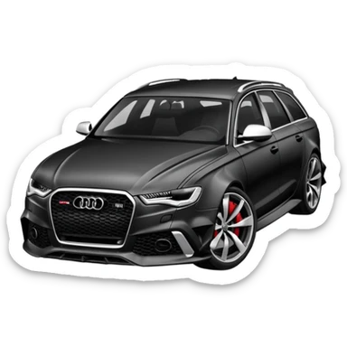 Audi rs6 crash sticker