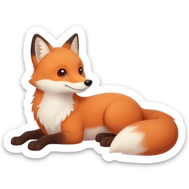 can you make a fox who can do lie really well sticker