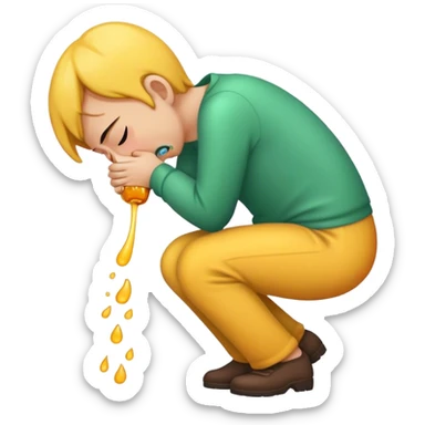 vomiting sticker