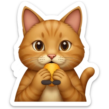 cat nose picking sticker
