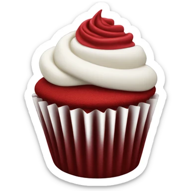 RED velvet cupcake sticker