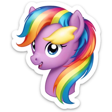 my little pony rainbow sticker