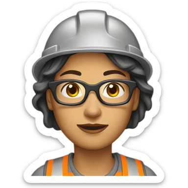 woman builder sticker