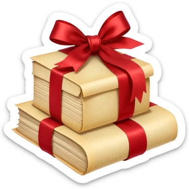 Stack of ager letters, tied with a red ribbon sticker