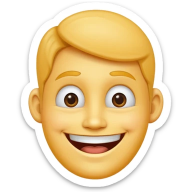 home shaped face mascot on neck  sticker