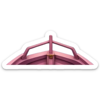 Mixed Caribbean ocean view from a boat with pastel pink moody sky sticker