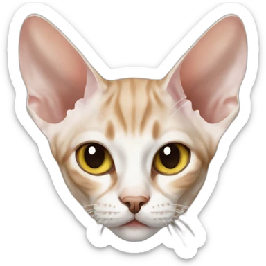 Devon Rex cat sticker