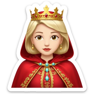red Cape Queen sticker