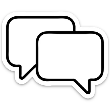 conversation chat bubbles icon sticker