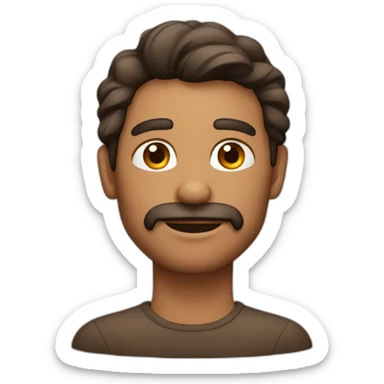 Hombre de 43 años de pelo marron con chiva sticker