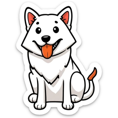 A cool dog with a blunt in his mouth  sticker