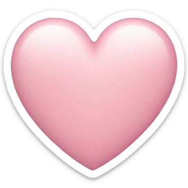 pastel pink heart sticker