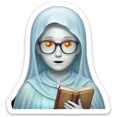 Ghost Librarian we can see through  sticker