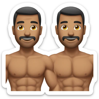 Generate a High Testosterone Alpha Men. with muscles  sticker