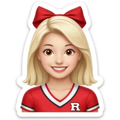 Rutgers Cheerleader sticker