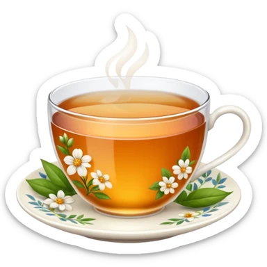 bridgerton aesthetic tea sticker