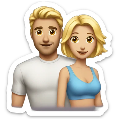 A man with gf sticker