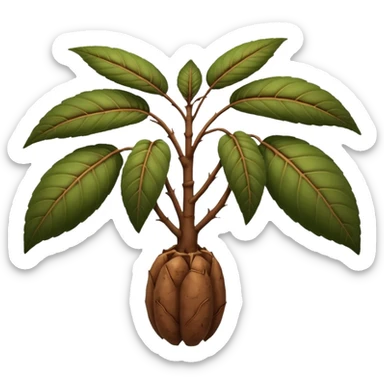 



cassava root sticker