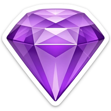 VIP icon diamond shape for discord made in purple, small image size under 250kb sticker