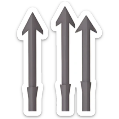 two vertical arrows one on north side and other in south side sticker
