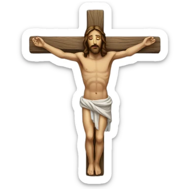jesus-body-on-the-cross sticker