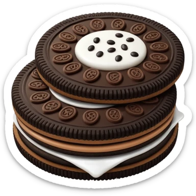 GALLETA OREO, CON OJITOS Y MANOS sticker