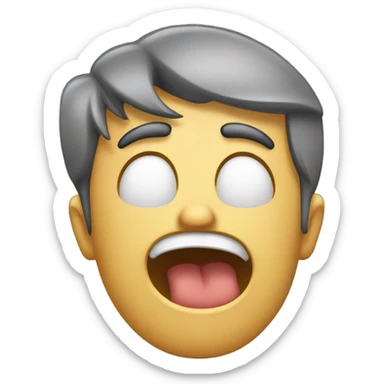 A funny emoji that shows a facepalm or frustrated expression, capturing moments when things don’t go as planned. sticker