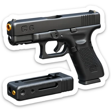 glock 18 with extendo clip sticker