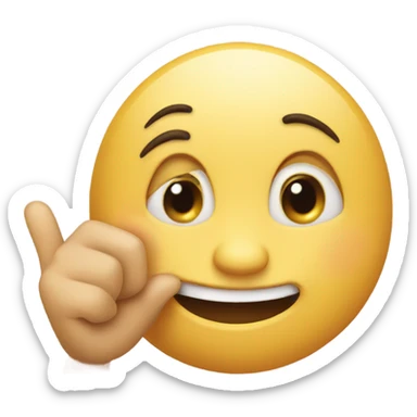 emoji digging up nose sticker