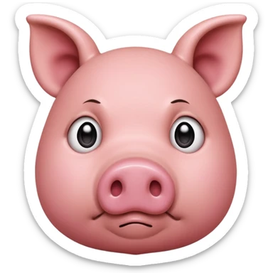 Piggy how just los a ludo match sticker