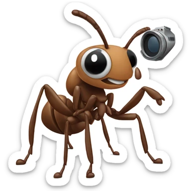Ants taking a picture  sticker