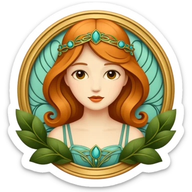 art nouveau  sticker
