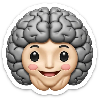Cerebro sonriente sticker