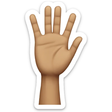 hands up, caught sticker