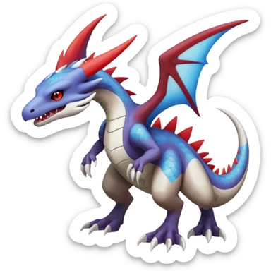 Noivern-Latios-Marowak-Lugia-Fakémon-hybrid-creature (full body)  sticker