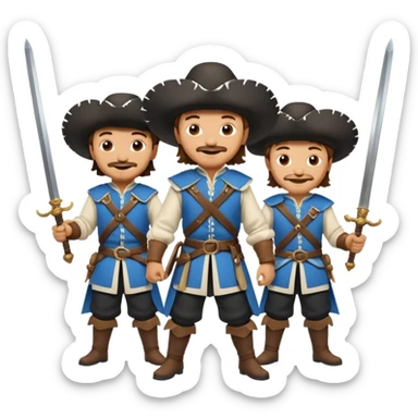 3 musketeers sticker