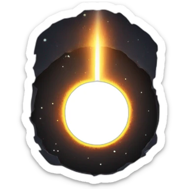Black hole with light disk sticker