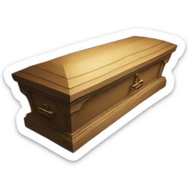 symbol @ in a coffin sticker