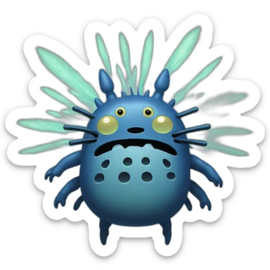 dust sprites from totoro sticker