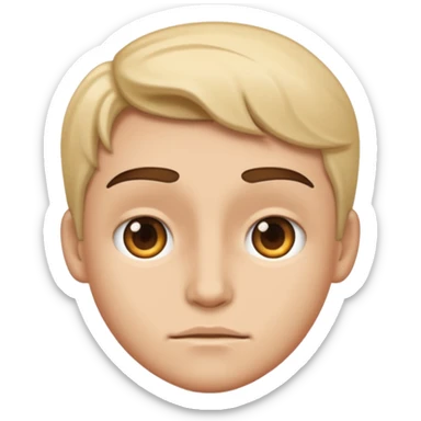 emoji between 😑 and 😳 sticker