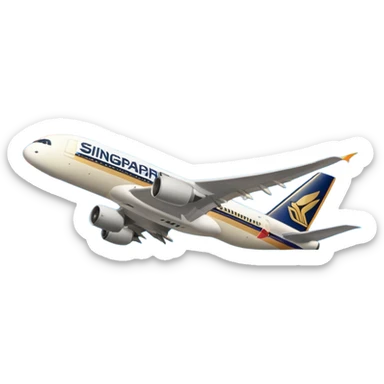 Singapore Airlines Rainbow sticker