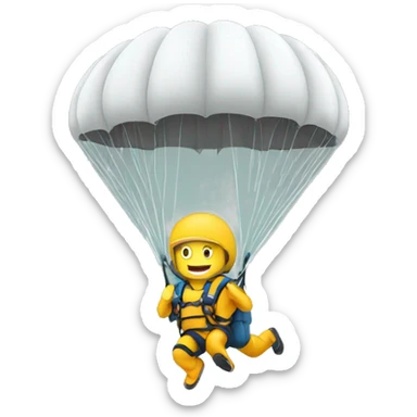 Man parachuting  sticker