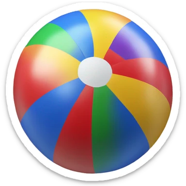 Beach ball sticker