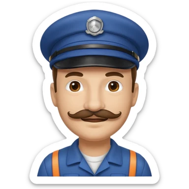 train driver sticker