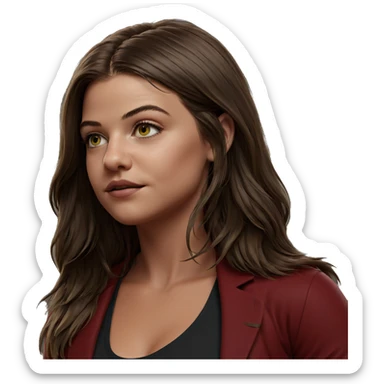 realistic portrait of a girl sticker