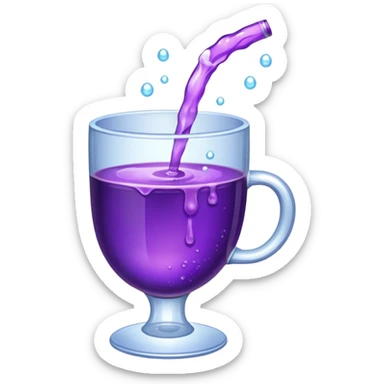 Lean coming out a cup sticker